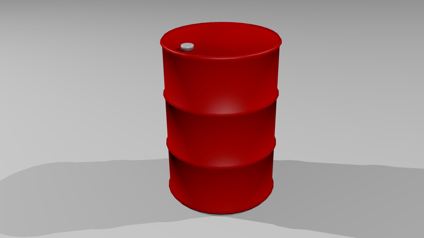 free oil drum 3d model