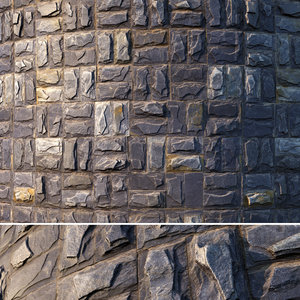 Natural facing stone