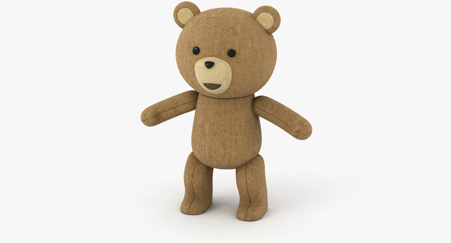 3d bear fabric toy