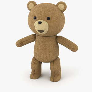 3d bear fabric toy