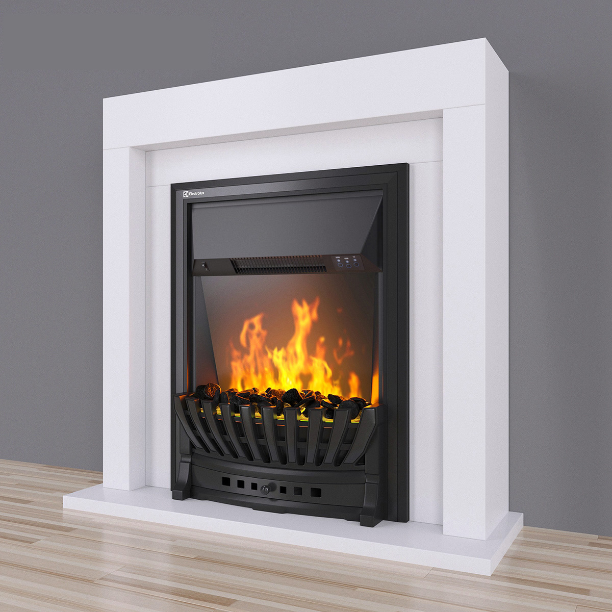 Electric Fireplace Electrolux Efp S 4020ws White