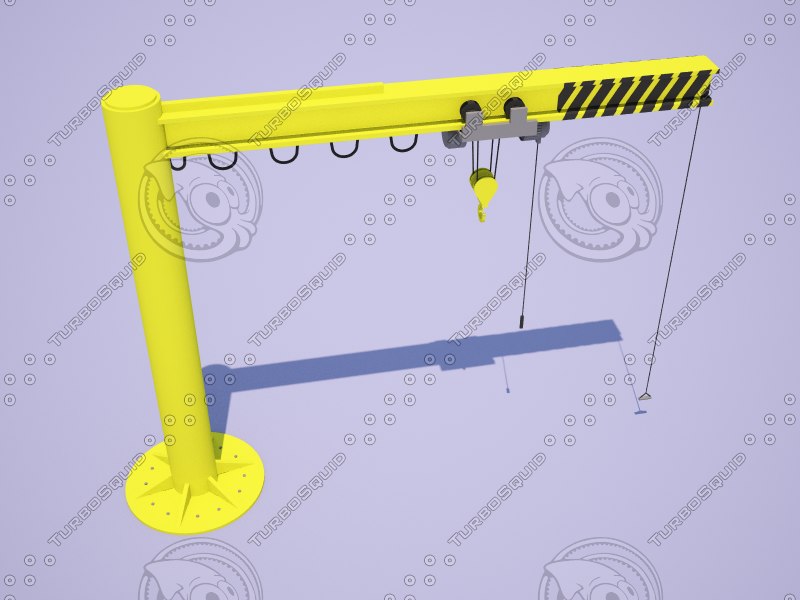 jib crane 3d model