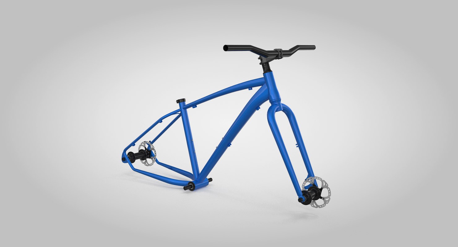 3d mtb frame model