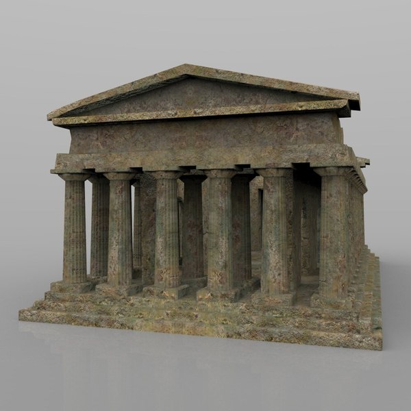 3d model temple romans