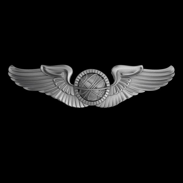 3d usaf navigator badge forces model