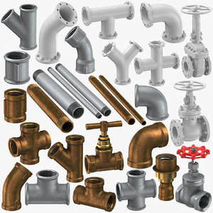 3D model pipe fitting