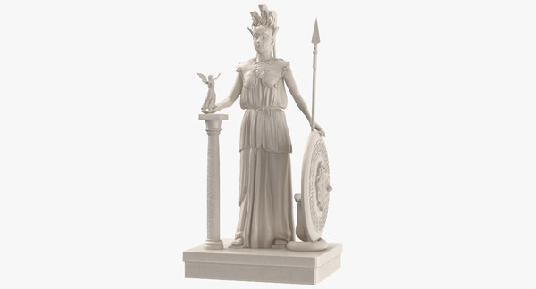 Statue Athena 3d Obj