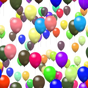 Texture balon white background