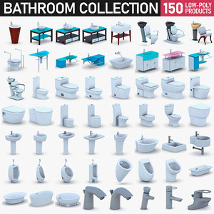 bathroom fixtures - 150 3D