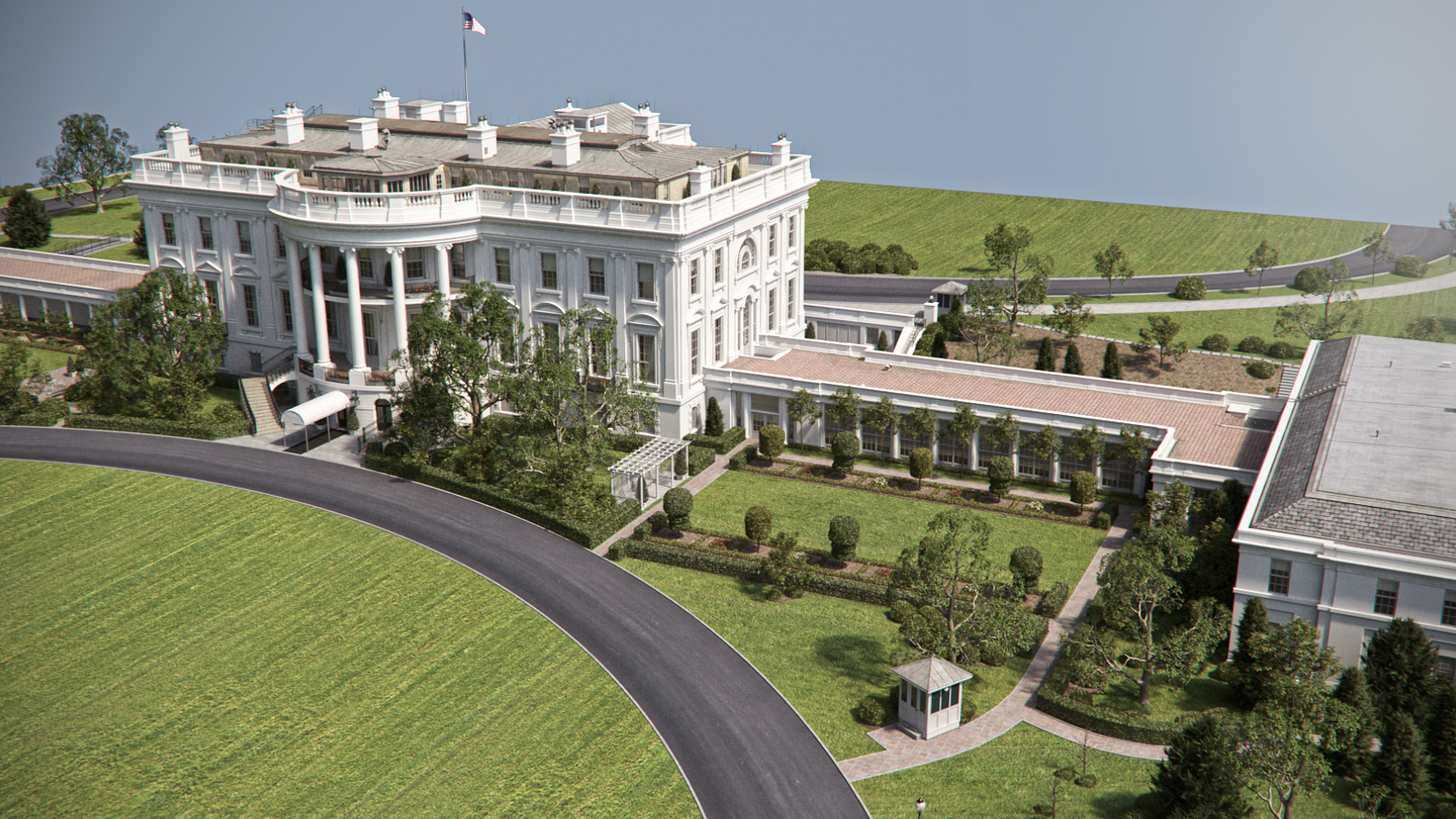 Potus Building 3d model washington white house