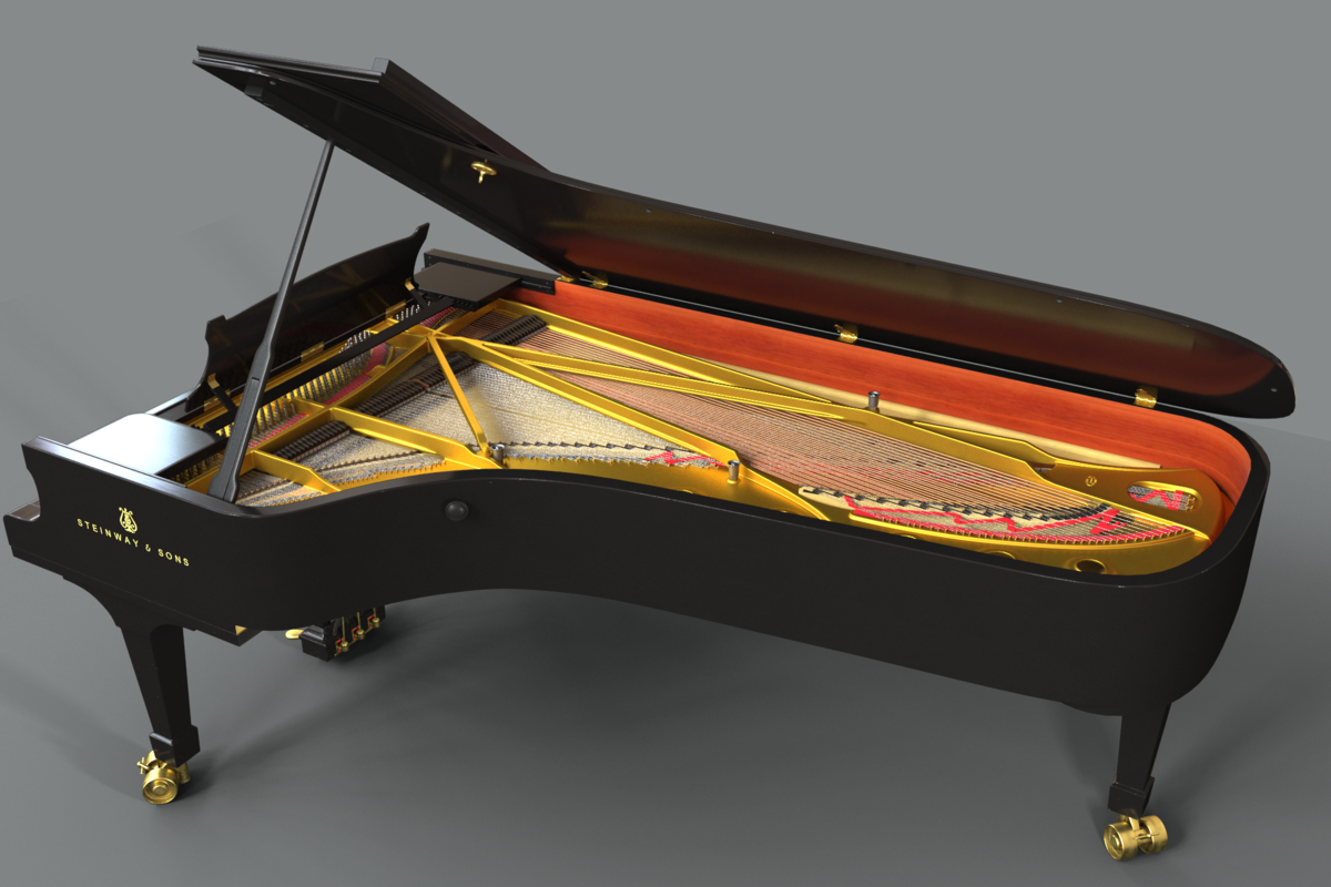 Steinway sons concert grand piano 3D - TurboSquid 1226858