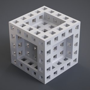 cube holes print 3d model