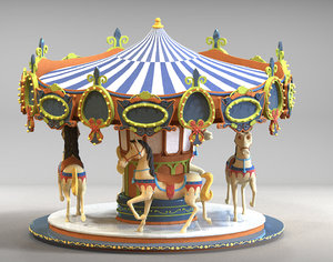 carousel horse 3d max