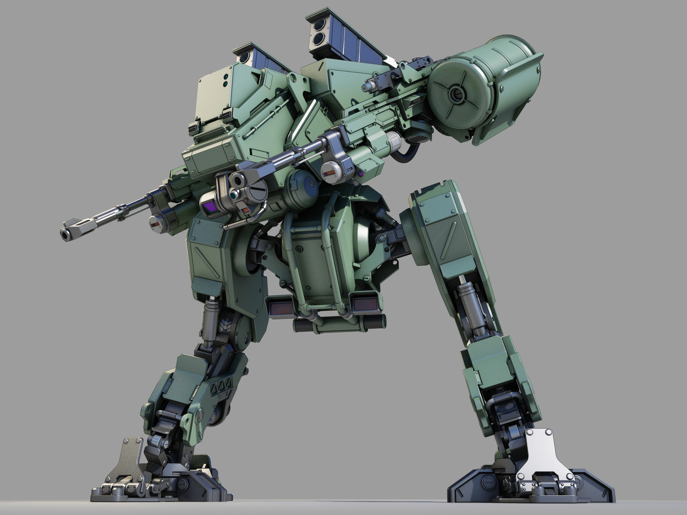 3D FBX Mech Robot mecha