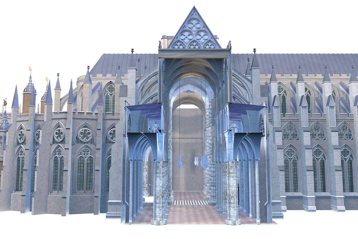 3d model of westminster abbey church