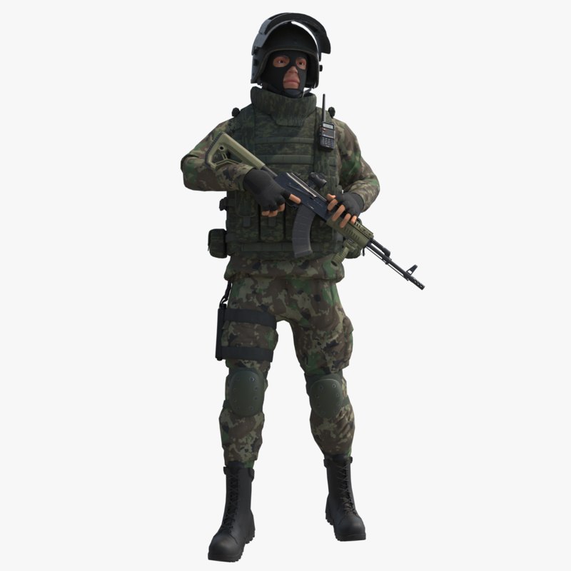 Military male russian soldier 3D model - TurboSquid 1302193