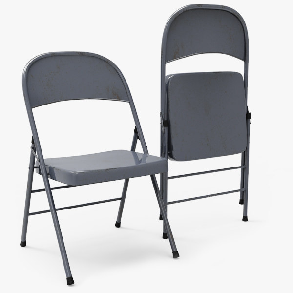 Metal Folding Chair 3d Model
