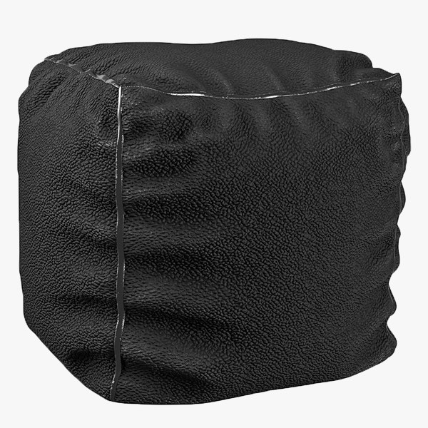 3d bean bag ottoman model