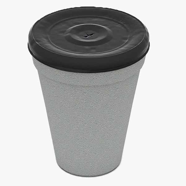 free styrofoam cup 3d model