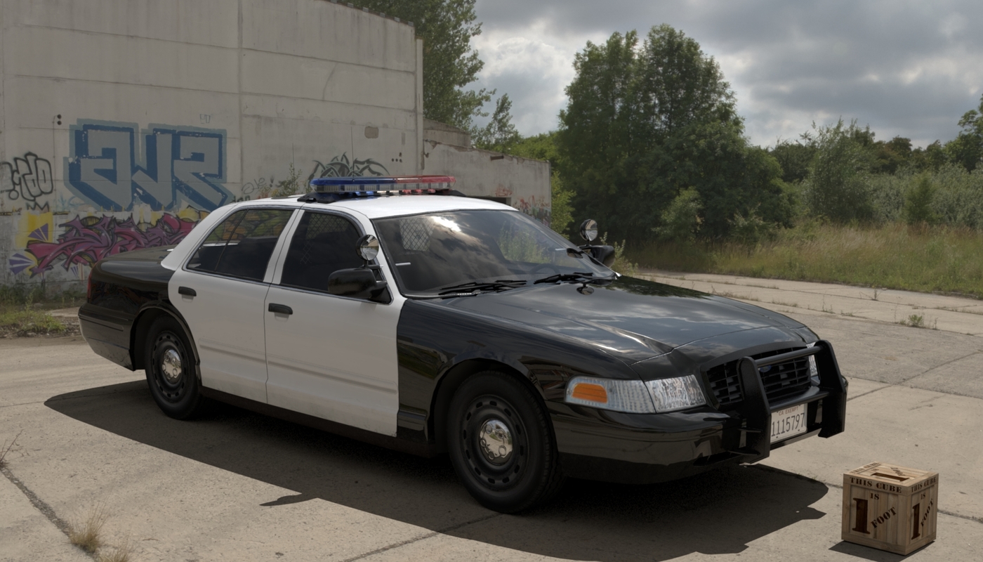 patrol car 3d model