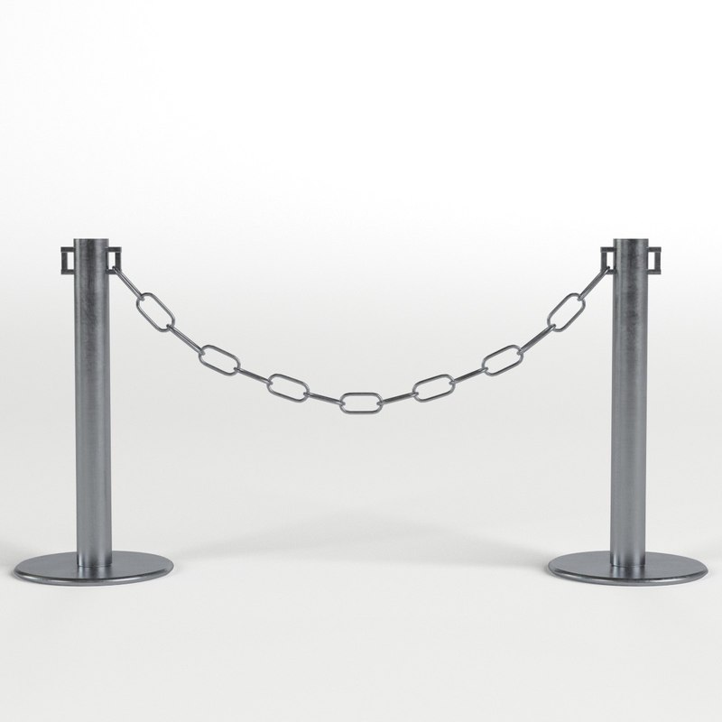 3d model chain barrier