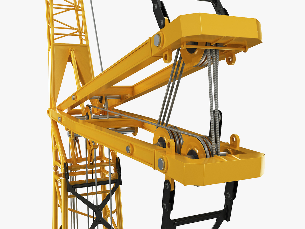 hydraulic lift crane liebherr 3d max