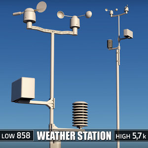3d weather meteo station