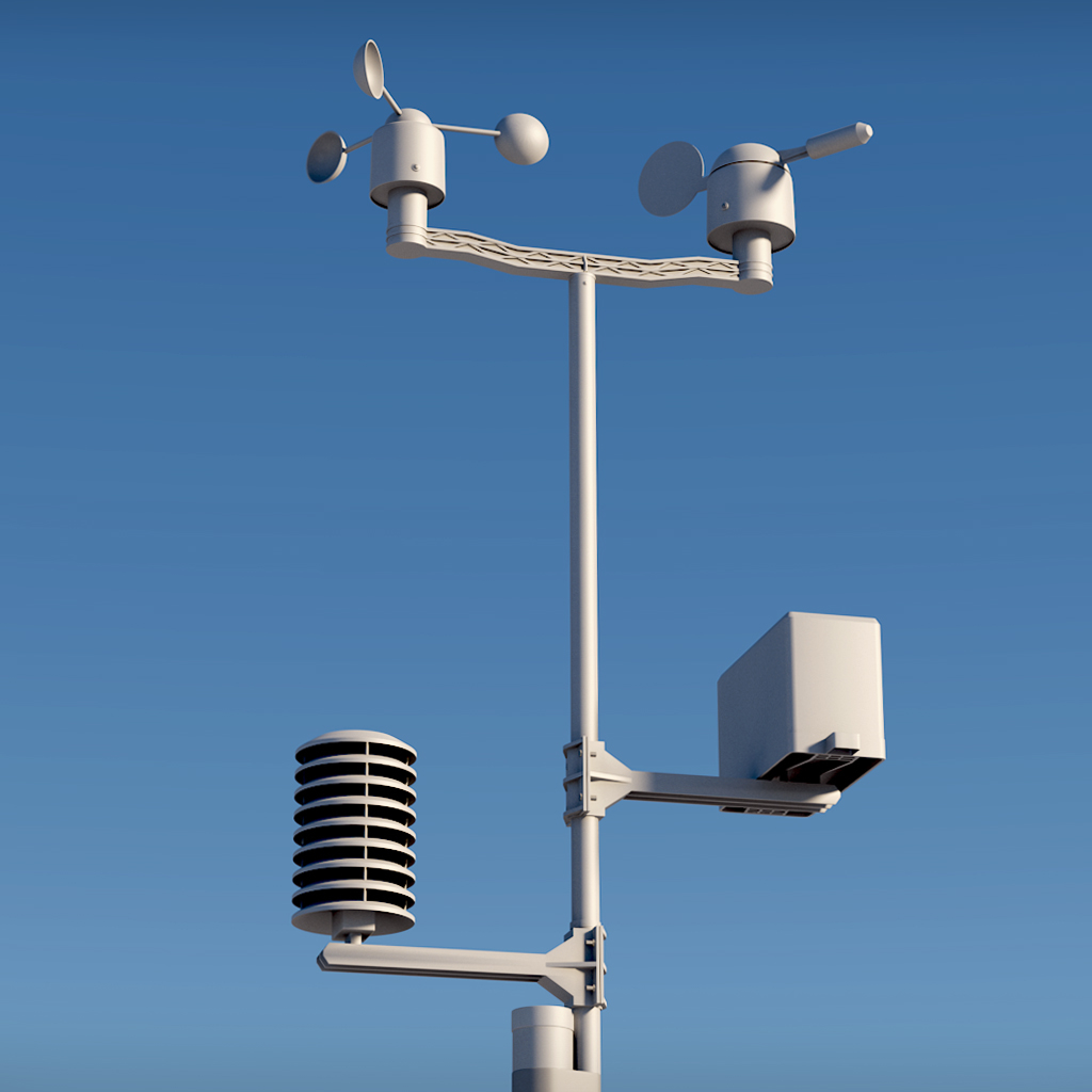 3d weather meteo station