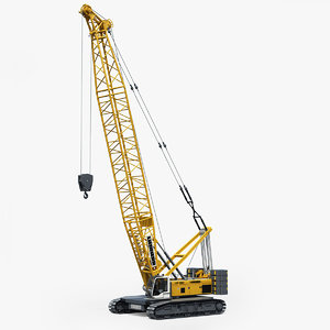 3D crawler crane liebherr hs model