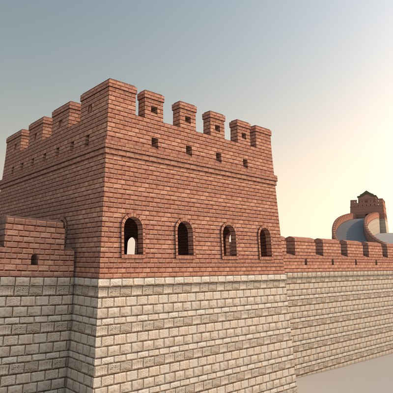 3d great wall china