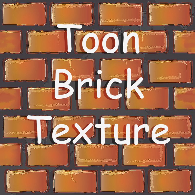 Texture PNG cartoon toon brick