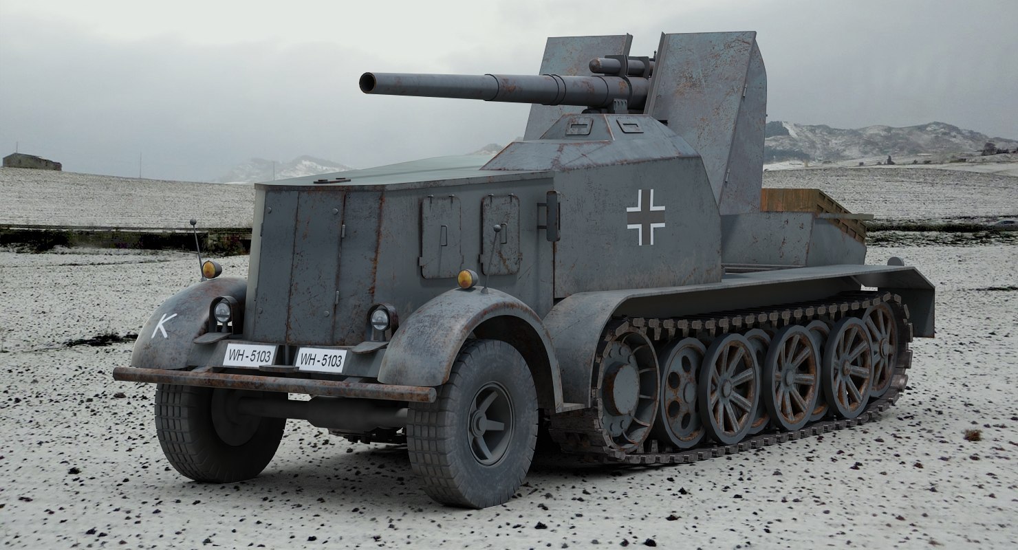 ww2 german flak 18 3d max