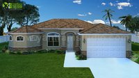 Small House Rendering Landscape Design Ideas by Yantram architectural rendering service Manchester, UK