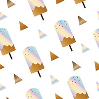 seamless pattern with ice cream - fabric pattern