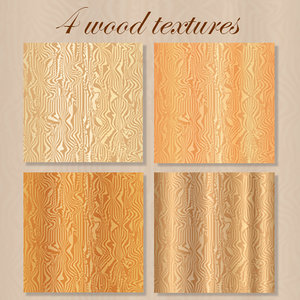 Four wood textures set