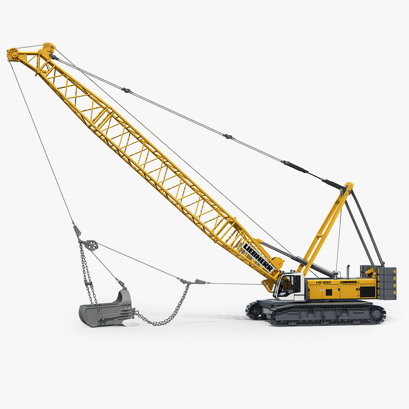 Liebherr hs dragline excavator 3D model TurboSquid 1250462