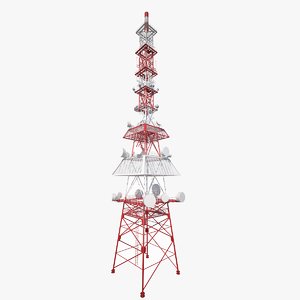 communication tower 3d model