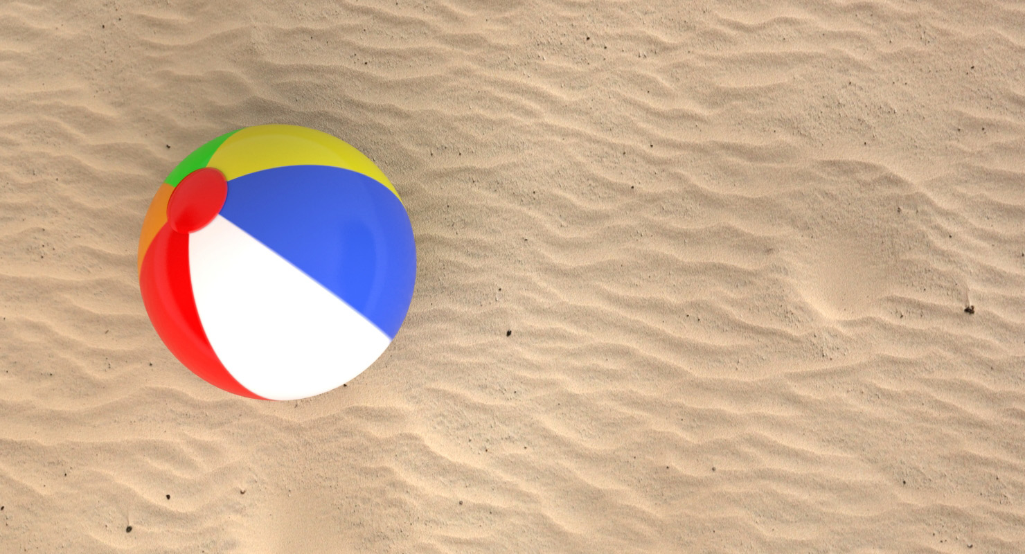 3d beach ball