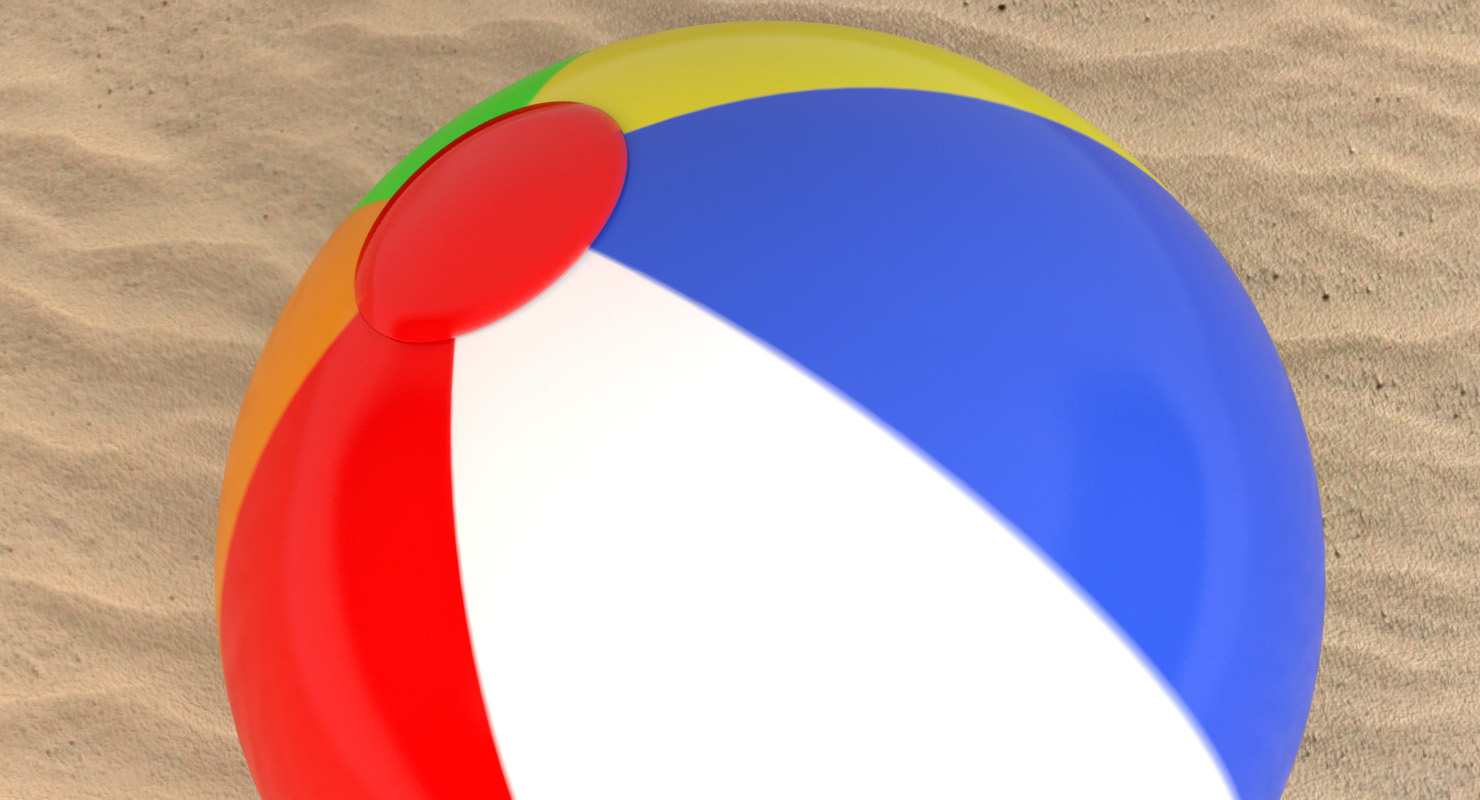 3d beach ball