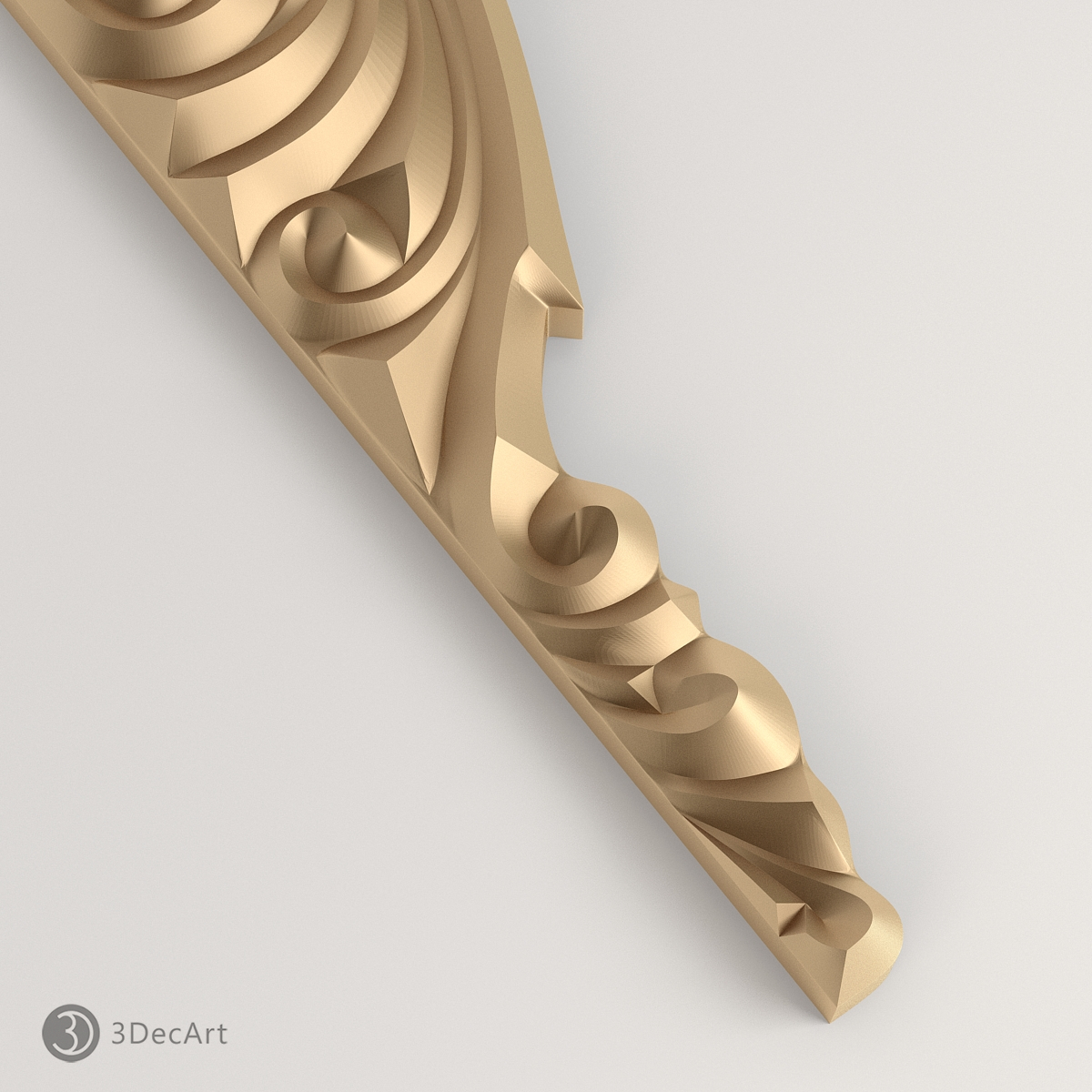 3ds max carved scroll cnc