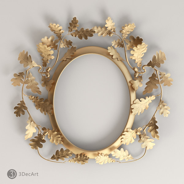 oval frame oak leaves max