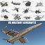 3D military aircrafts model