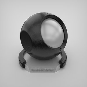 Rough Anodized Aluminum Black