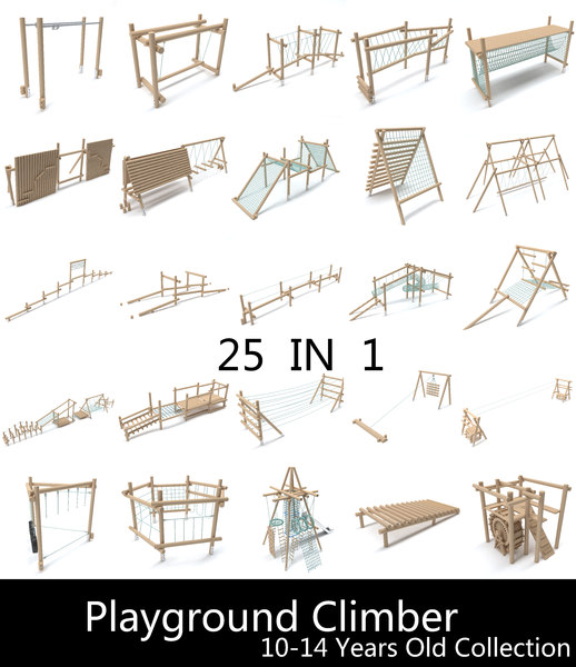 3D playgrounds 10-14 play model