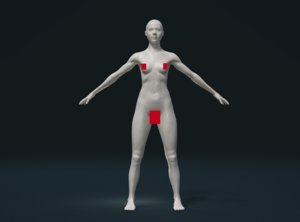 3D naked girl young woman