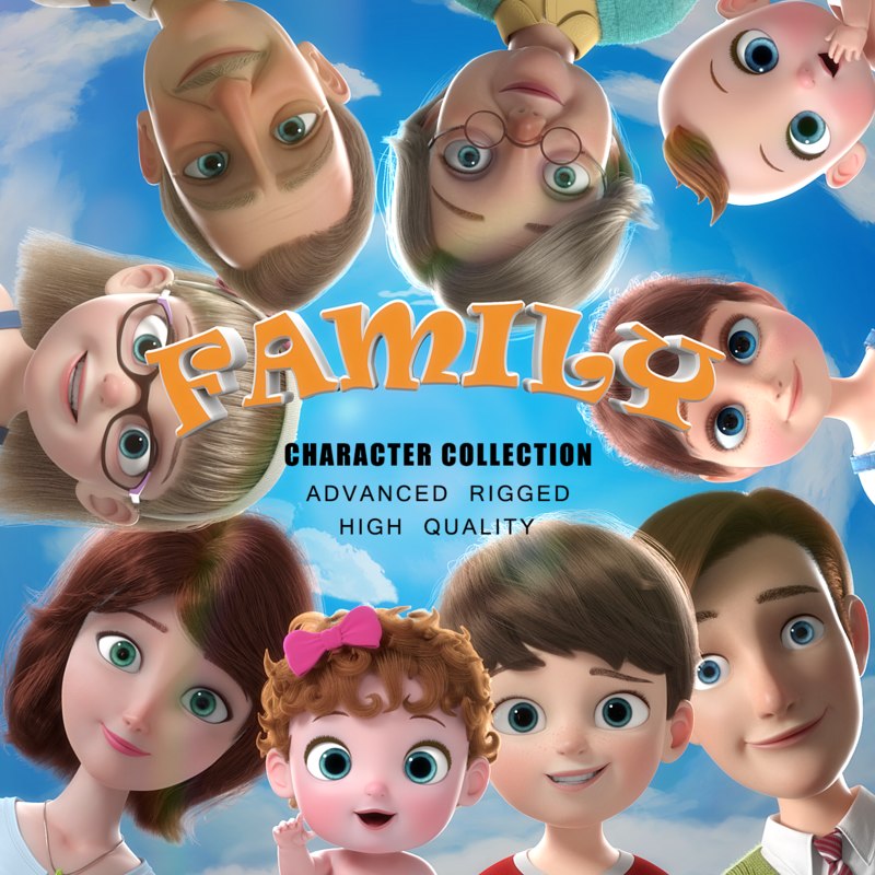 The Best Cartoon Characters 3d Collections on Turbosquid | Best Of 3d Models