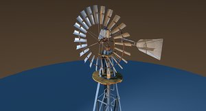 3D windmill wind model