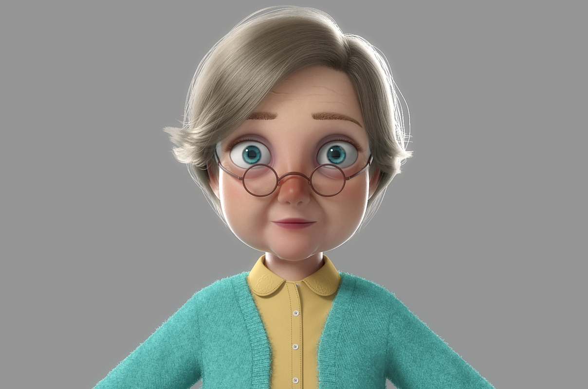 Cartoon family rigged 3D model - TurboSquid 1319209