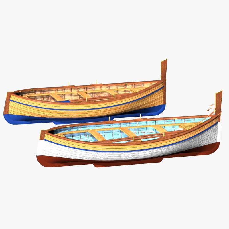 Fishing rowing boat spanish model TurboSquid 1319306