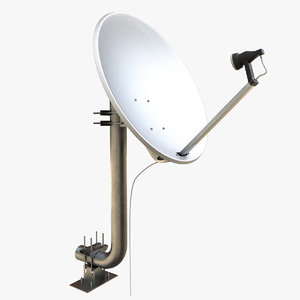 3D satellite dish model